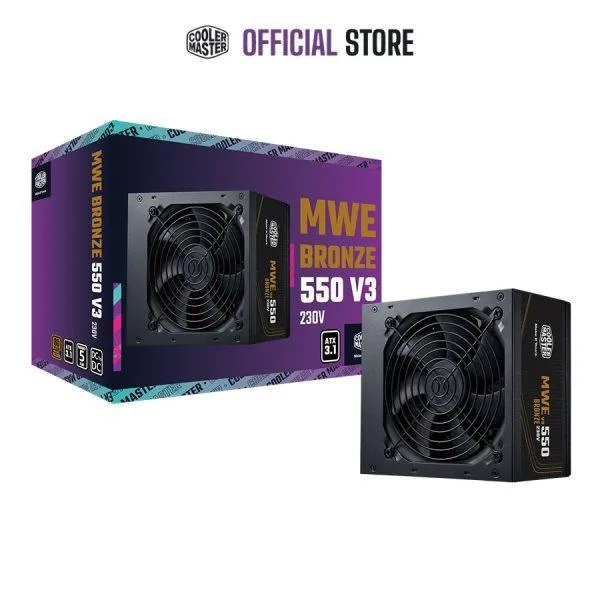 Cooler Master 550w Smps MWE 550 V3 ATX 3.1 80 Plus Bronze