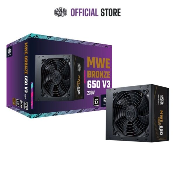 Cooler Master 650w Smps MWE Bronze 650 V3 ATX 3.1 80 Plus Bronze