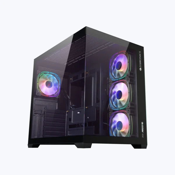 Zebronics Argo 10 B/W Premium Gaming Chassis with ARGB Black