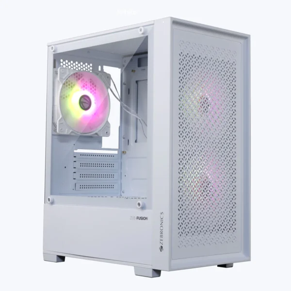Zebronics Zeb Fusion Premium Gaming Cabinet white