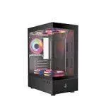 FINGERS C-Vision-5N 5 Cabinet fan argb Micro ATX (Black)