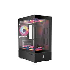 FINGERS C-Vision-5N 5 Cabinet fan argb Micro ATX (Black)