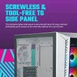 Cooler Master MasterBox 520 Mesh ARGB White E-ATX Mid Tower Case White - Image 4