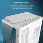 zebronics argo 10 bw premium gaming chassis with argb white - Image 4