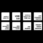 Zebronics Zeb Fusion Premium Gaming Cabinet Black - Image 2