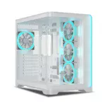 Ant Esports Gaming Cabinet Crystal ARC White
