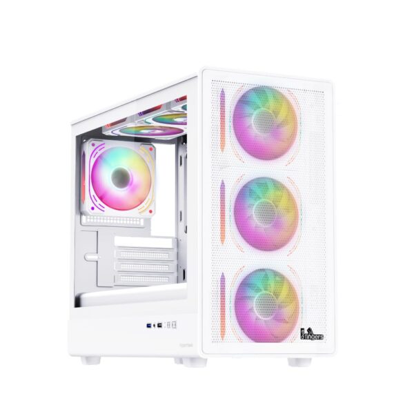 FINGERS QuikFINGERS HyperHawk Micro ATX Cabinet (White)