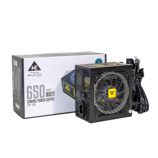 Punta 650 Watt Gaming Power Supply with RGB Fans