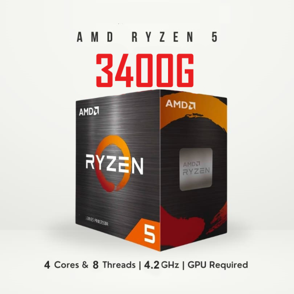 AMD Ryzen 5 3400G Processor with Radeon RX Vega 11 Graphics