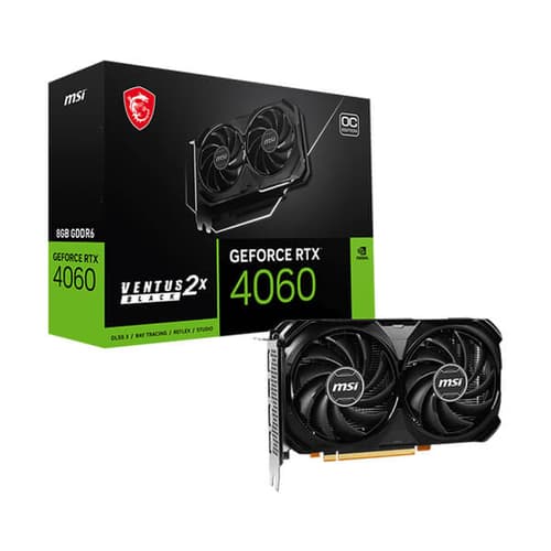 rtx-4060-ventus-2x-black-8g-oc-image-main MSI RTX 4060 Ventus 2X Black OC 8GB Graphics Card - Image 1