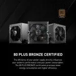 MSI MAG 550w SMPS A550BN 80 Plus Bronze - Image 2