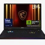 MSI Raider 18 HX AI,Intel Series 2 Core Ultra 9 285HX,46CM UHD+ MiniLED 120Hz Gaming Laptop(64GB/4TB NVMe SSD/Windows 11 Home/GeForce RTX 5080,GDDR7 16GB/Core Black/3.6Kg), A2XWIG-255IN