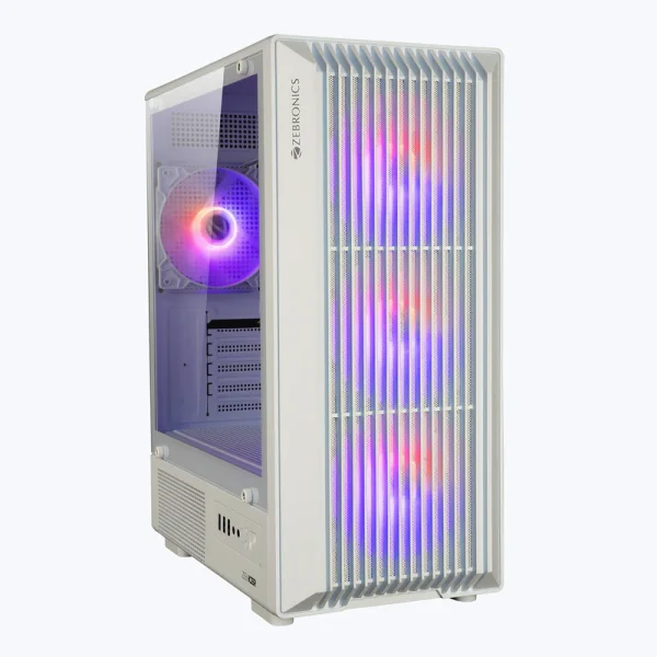 Zebronics Icer Premium Gaming Chassis white