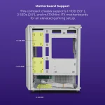 Zebronics Icer Premium Gaming Chassis white - Image 6