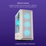 Zebronics Icer Premium Gaming Chassis white - Image 4