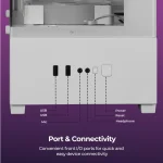 Zebronics Argon 2 gaming cabinet white - Image 5