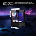 Zebronics Argon 2 gaming cabinet Black - Image 4