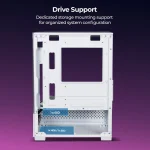 Zebronics Argon 2 gaming cabinet white - Image 3