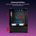 Zebronics Argon 2 gaming cabinet Black - Image 5