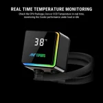 Ant Esports ICEStorm-360 ARGB CPU Liquid Cooler with Temperature Display - Image 3