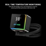 Ant Esports ICEStorm-240 ARGB CPU Liquid Cooler with Temperature Display - Image 3