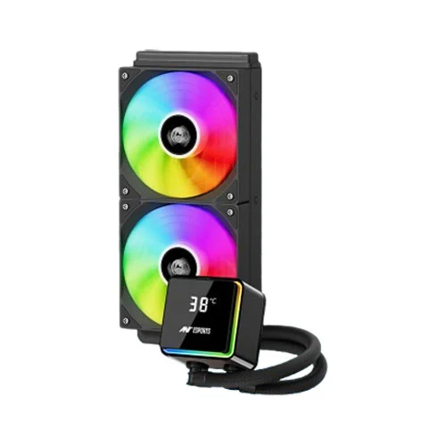icestorm-240-argb-image-main0 Ant Esports ICEStorm-240 ARGB CPU Liquid Cooler with Temperature Display - Image 1