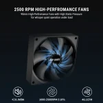 Ant Esports V4 Digital ARGB 90mm CPU Air Cooler - Image 8