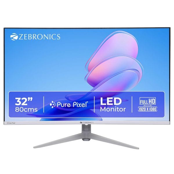 ZEBRONICS 32Inch FHD Curved,100Hz,1080p HDMI/VGA Built-in Speakers (EA320)