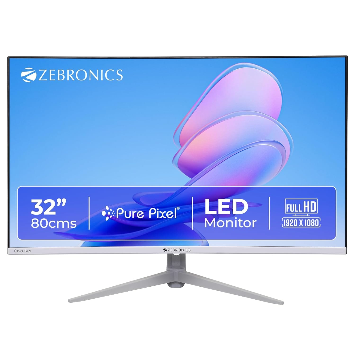 71Kvl2qXuXL._SL1500_ ZEBRONICS 32Inch FHD Curved,100Hz,1080p HDMI/VGA Built-in Speakers (EA320) - Image 1