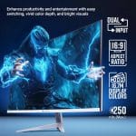 ZEBRONICS 32Inch FHD Curved,100Hz,1080p HDMI/VGA Built-in Speakers (EA320) - Image 5