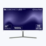 Zebronics 22INCH Full HD LED Monitor 100Hz Refresh Rate HDMI & VGA (A122)