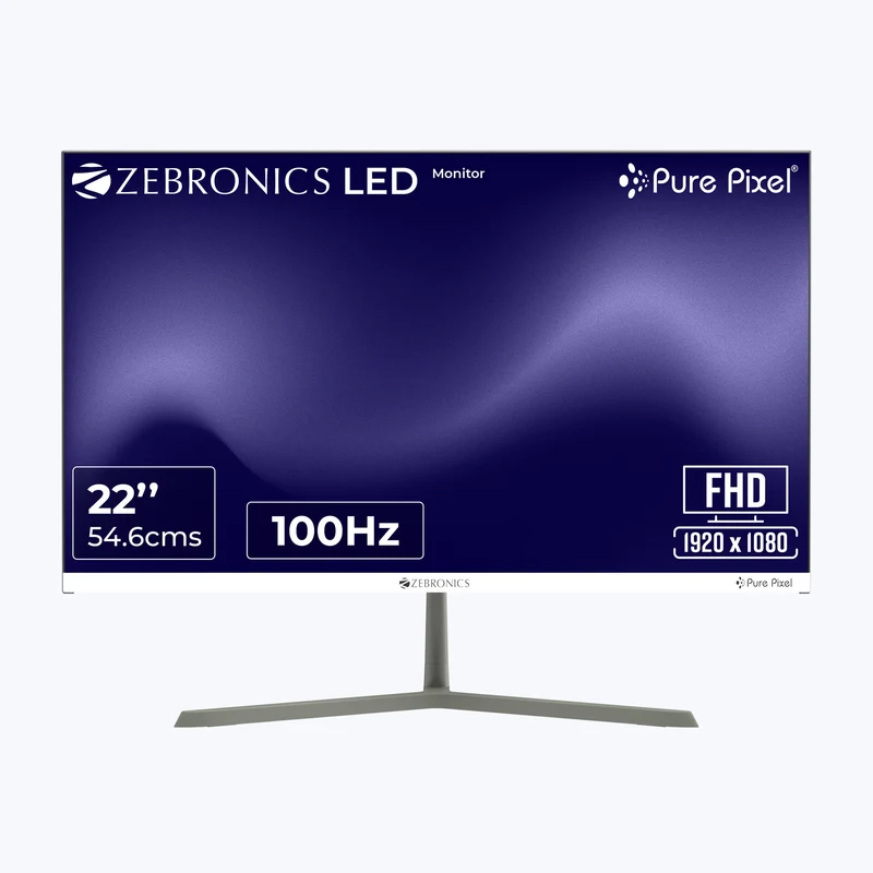 Zeb-A122-FHD-pic-1 Zebronics 22INCH Full HD LED Monitor 100Hz Refresh Rate HDMI & VGA (A122) - Image 1