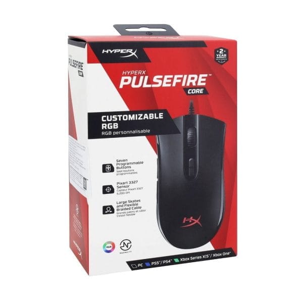 HyperX Pulsefire Core Gaming Mouse Black (4P4F8AA)