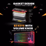 COSMIC BYTE Arcturus 75% Tri-Mode Mechanical RGB Wireless Gaming Keyboard ( Black / Red ) - Image 3