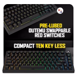 Cosmic Byte CB-GK-43 Phantom TKL Gasket Mechanical RGB Wired Keyboard (Black) - Image 7