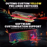 COSMIC BYTE Arcturus 65% Tri-Mode Mechanical RGB Wireless Gaming Keyboard ( Black / Red ) - Image 7