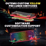 COSMIC BYTE Arcturus 75% Tri-Mode Mechanical RGB Wireless Gaming Keyboard ( Black / Red ) - Image 4