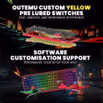 COSMIC BYTE Arcturus 98% Tri-Mode Mechanical RGB Wireless Gaming Keyboard ( Black / Red ) - Image 7