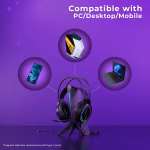 ZEBRONICS Blitz C Dolby Atmos Gaming Over Ear Wired Headphone - Image 6