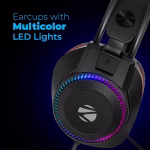 Zebronics Premium Wired USB Gaming Headphone(Jet 7.1) - Image 6
