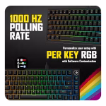 Cosmic Byte CB-GK-43 Phantom TKL Gasket Mechanical RGB Wired Keyboard (Black) - Image 4