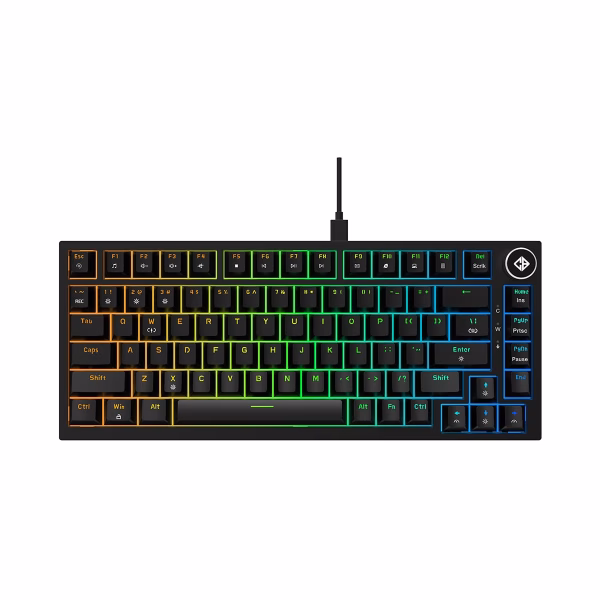 Cosmic Byte CB-GK-43 Phantom TKL Gasket Mechanical RGB Wired Keyboard (Black)
