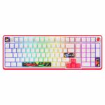 COSMIC BYTE Arcturus 98% Tri-Mode Mechanical RGB Wireless Gaming Keyboard ( White / Red )