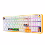 COSMIC BYTE Arcturus 98% Tri-Mode Mechanical RGB Wireless Gaming Keyboard ( White / Amber ) - Image 8