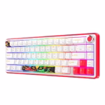 COSMIC BYTE Arcturus 65% Tri-Mode Mechanical RGB Wireless Gaming Keyboard ( White / Red ) - Image 8