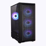 ZEBRONICS Zeb-Icer mATX Cabinet with Modern Design – Black