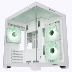 Zebronics Zeb-Mercury 15 White Gaming Cabinet Mid Tower Cube Case
