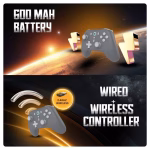 Cosmic Byte Blitz Wireless Plus Wired Grey Game Controller - Image 2