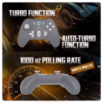 Cosmic Byte Blitz Wireless Plus Wired Grey Game Controller - Image 3