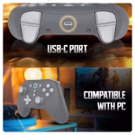 Cosmic Byte Blitz Wireless Plus Wired Grey Game Controller - Image 6